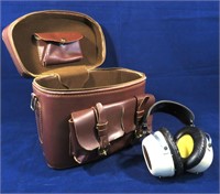 Leather Gun Case and Sound Proof Headphones