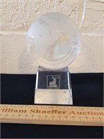Solid Glass Globe w/ Base Hartford Award