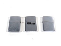 3 Zippo Lighters