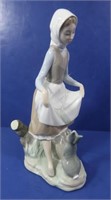 Lladro #4826 Girl with Bunny