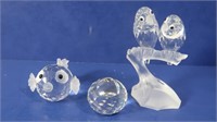 Swarovski Crystal Miniatures (3)--Two Parrots on