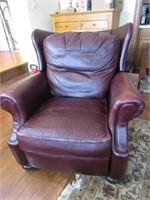 Stickley Craftsman Leather Winged Recliner