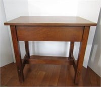 Stickley Oak End Table w/One Drawer--17" x 26" x