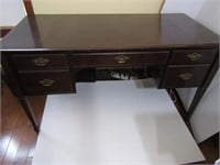 Queen Anne Style Desk-The Bombay Company w/ File