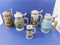 Steins (5) --Handcrafted in Brazil Exclusively