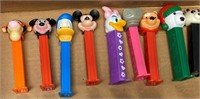 9 PEZ DISPENSERS ALL FOR ONE MONEY WILL SHIP