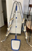 VINTAGE POOL LADDER AND POOL SCREEN NO SHIPPING