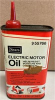 VINTAGE SEARS ELECTRIC MOTOR OIL CAN WILL SHIP