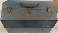 CASE BLUE VINTAGE TOOL BOX READ LABEL NO SHIPPING