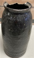 11" NC POTTERY JAR CHIPPED NC POTTERY ESTATE FIND
