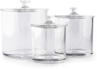 .NEW - Plastic Apothecary Jars | Set of 3 by
