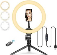 .TESTED - 10" Ring Light with Tripod Stand &