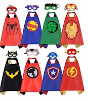 New 8 superhero costumes for kids with eye mask