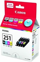 .NEW SEALED - Canon Genuine CLI-251 BK,C,M,Y Ink