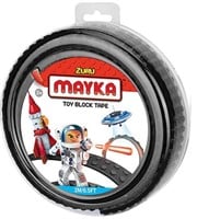 New- 2-Pack Mayka Toy Block Tape, Black,  G