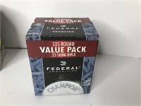 One Box 525 Count Federal 22LR Ammo