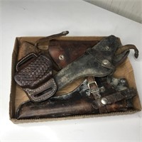 Flat of Leather Holsters