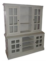 Rustic Style Gray Store Display Cabinet