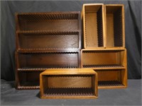 6 Wooden Dovetailed CD/DVD Boxes