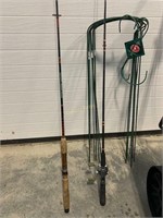 2 Fishing Poles and Garden Items