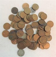 Lot of 84 unsorted Lincoln wheat cents