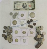 US Coin lot: 1921-S Morgan, Walking Liberty half,