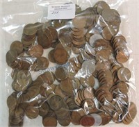 Bag of 258 Lincoln wheat cents