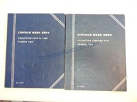 2 - Lincoln cent albums 1 - 1909-40 and