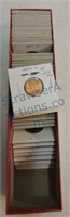 Box of BU Lincoln cents in 2x2's, 1961-2009,