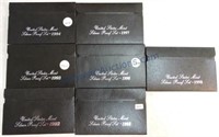 1992-1998 US silver proof sets