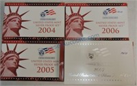 2004-2007 US silver proof set