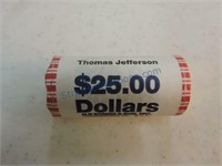 BU roll Thomas Jefferson Presidential dollars