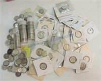 Silver dime lot of 240: Barber, Mercury, and