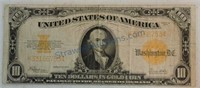 1922 $10 gold note