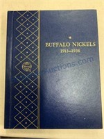 Buffalo nickel album with 60 coins