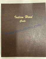 Indian cent album with 55 coins