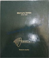Mercury dime album 1916-45 complete with