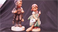 Pair of Hummel figurines: both with full bee mark: