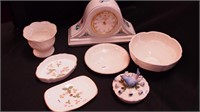 Seven pieces of delicate china: Laura Ashley