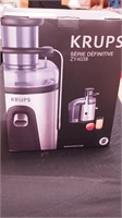 Krups juice extractor with extra-large feed tube,