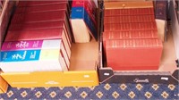 Two boxes of books including six volumes of