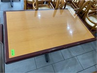 48" x 30" Wood Dining Table