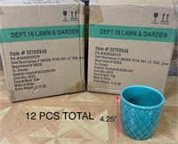 Lot of 12 Ceramic Mini Plant Pots
