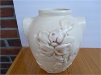 10" Red ing magnola vase
