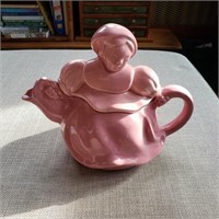 Pink lady tea pot, good, Item shipped from