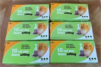 Lot of 6 Cat Pan Sifting Liners