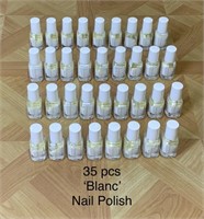 35 pc Lot of White Nail Polish