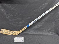 2017-18 STL Blues Team Signed Hockey Stick COA