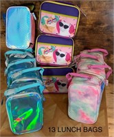 Lot of 13 Lunch Bags