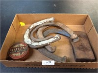 Lot of Old Horse Shoes - Etc.